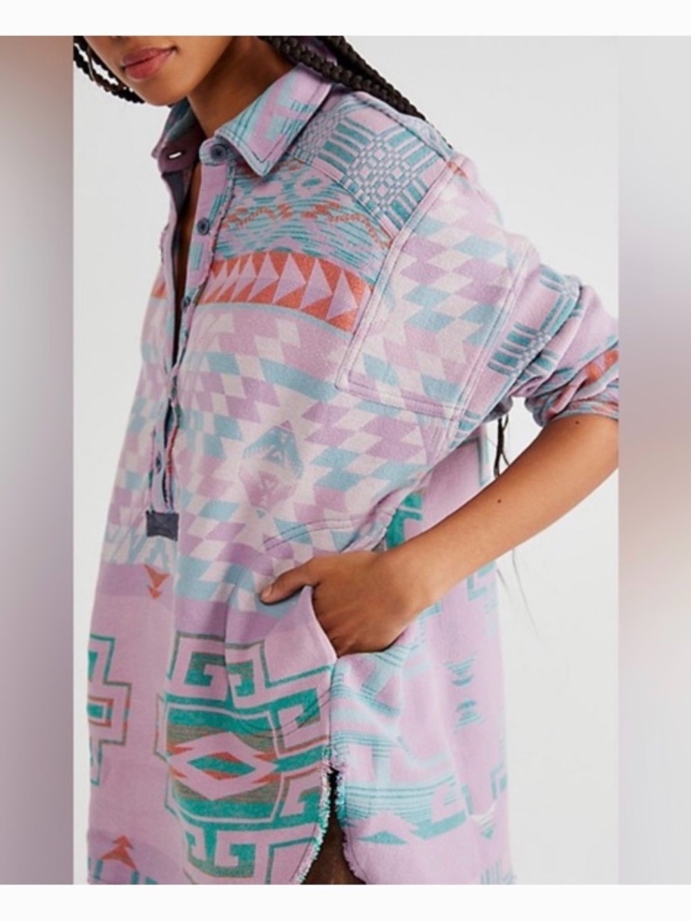 Free People Arizona Sky Pullover Lilac